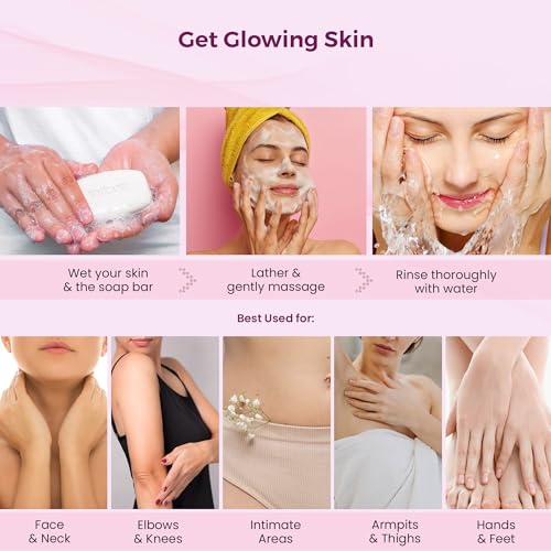 Kozicare Kojic Acid Soap & Glutathione Soap | Haldi Turmeric Face Ubtan Soap | Ghar Ka Soap | Body Tan Removal Soap & Detan Soap | Soaps for Bath | With Shea Butter & Glycerin- Pack of 3