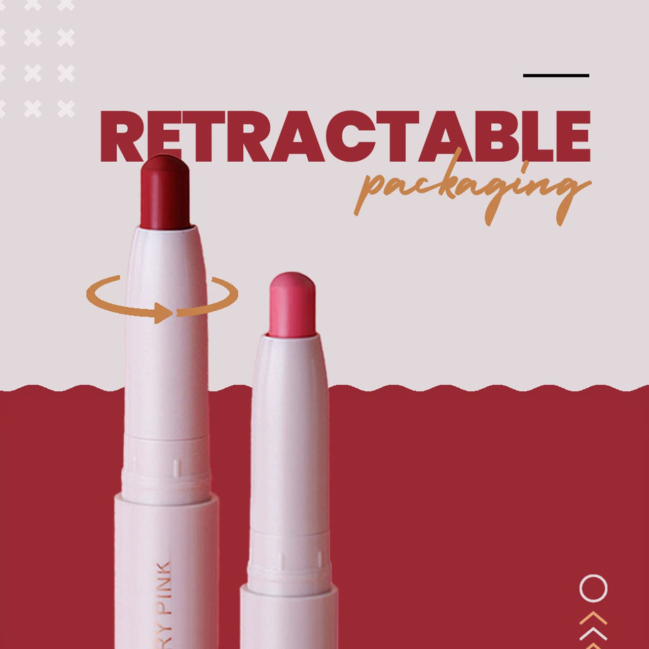 MARS Retractable Poppins Long Lasting Lip Crayon | Matte Finish | Smudge Proof & Kiss Proof Crayon Lipstick for Women (1.3 gm) (14-DRIPPING SYRUP)