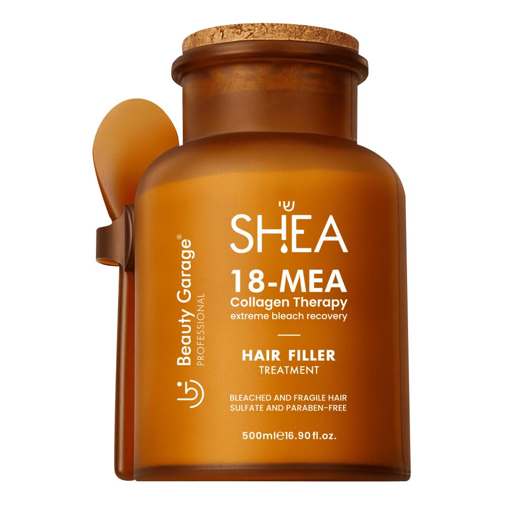 Beauty Garage Shea 18-MEA Collagen Therapy Hair Filler Treatment 500ml, All, (1 count)