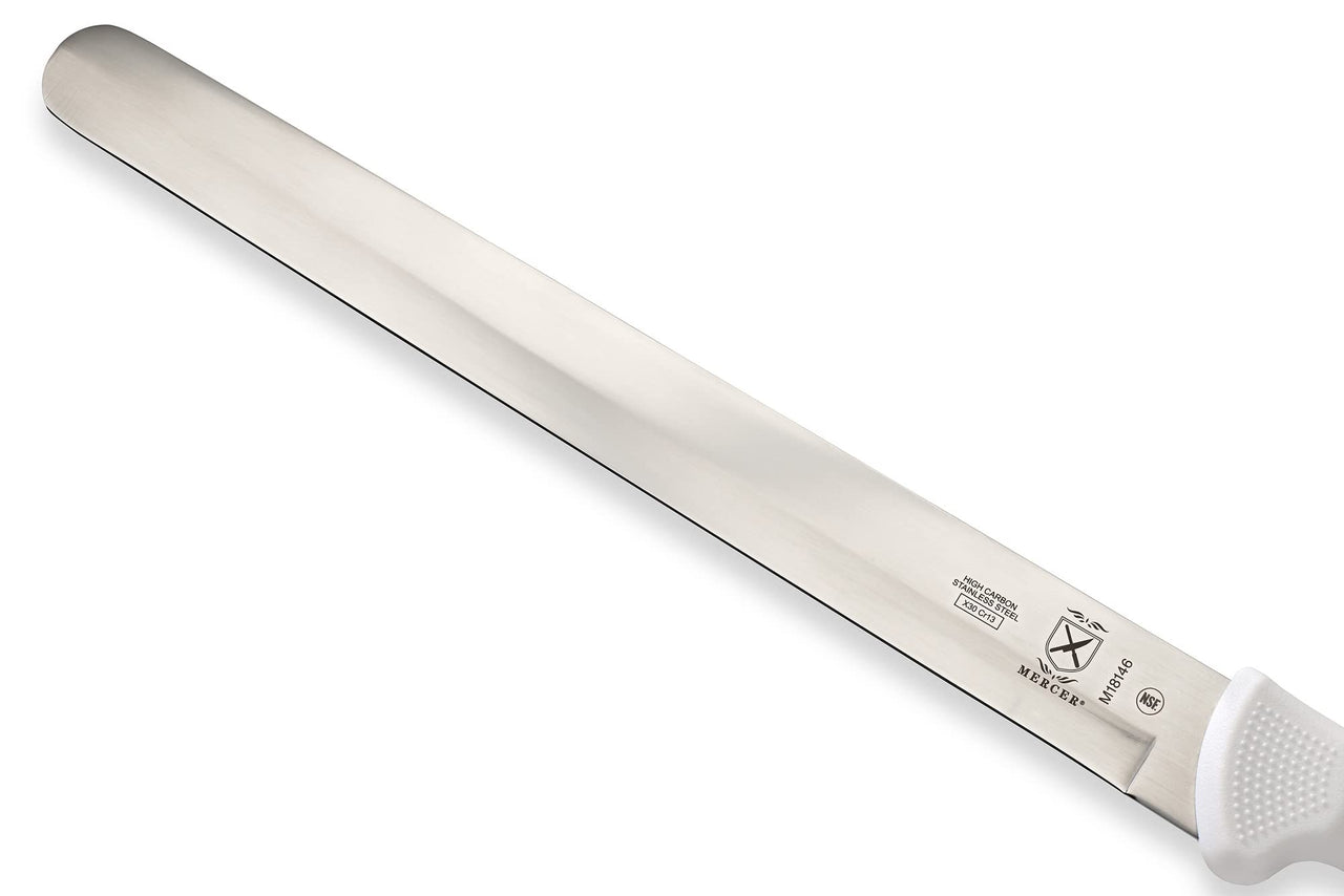 Mercer Culinary Ultimate White 12" Plain Edge Slicer Knife