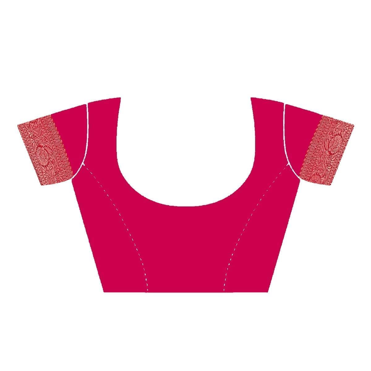 Amazon Brand - Anarva Soft Heavy & Cotton Silk Sarees for women, Beautiful saree free size with unstitched Blouse Piece