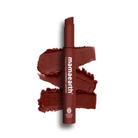 Mamaearth Moisture Matte Longstay Lipstick with Avocado Oil & Vitamin E for 12 Hour Long Stay - 2 g (Hazelnut Brown)