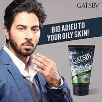 Gatsby Japan Cooling Face Wash - Oil Control, 50ml (Set of 3) | For Deep Cleansing, Contains Clay Powder, Powered With Micro Scrub Beads | Facewash for Men | Made in Indonesia