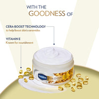 Vaseline Deep Moisture Silky Body Creme, 180 g. With Cera-Boost Technology for Silky Smooth Skin