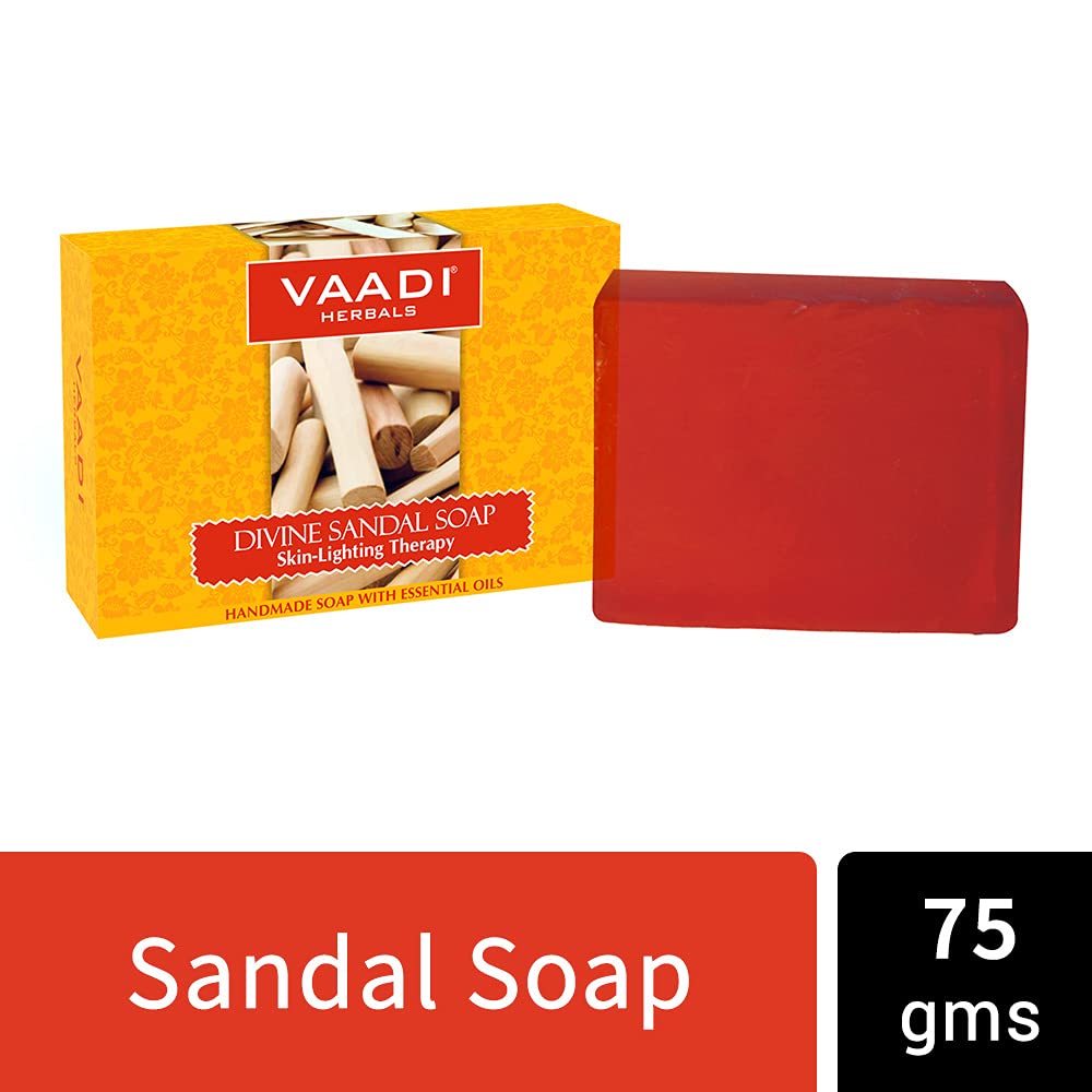 Vaadi Herbals Assorted Luxurious Handmade Herbal Soaps, 75g (Pack of 12) & Vaadi Herbals Elbow Foot Knee Scrub With Almond And Walnut Scrub Soap, 75g (Pack Of 6)