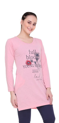 In Love Women's  Long Knee Length Night Wear Tshirts