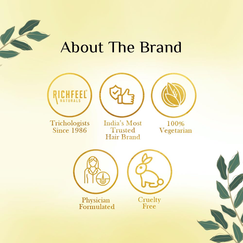 Richfeel Hair Nourisher Oil| For Hair Fall Control | Hair Growth Treatment | Trichologist Developed Formula | High Concentration |10 ml