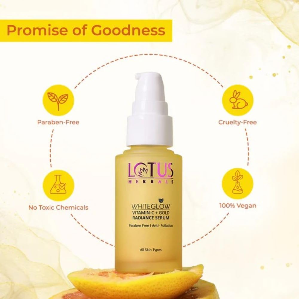 Lotus Herbals WhiteGlow Vitamin-C Gel Cream_50g + Face Wash_100g + Face Serum_30ml (Set Of 3)