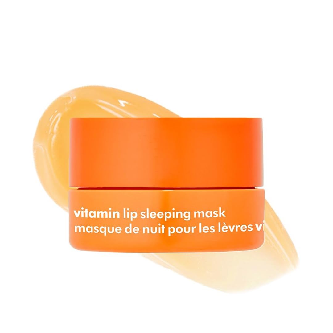 The Face Shop Vitamin C Lip Sleeping Mask (14g) - Smooths & Softens Dry Lips - Hydrating Lip Mask, Lip Balm, Lip Treatment, Lip Moisturizer - Overnight Lip Care for Lush Lips - Korean Skin Care