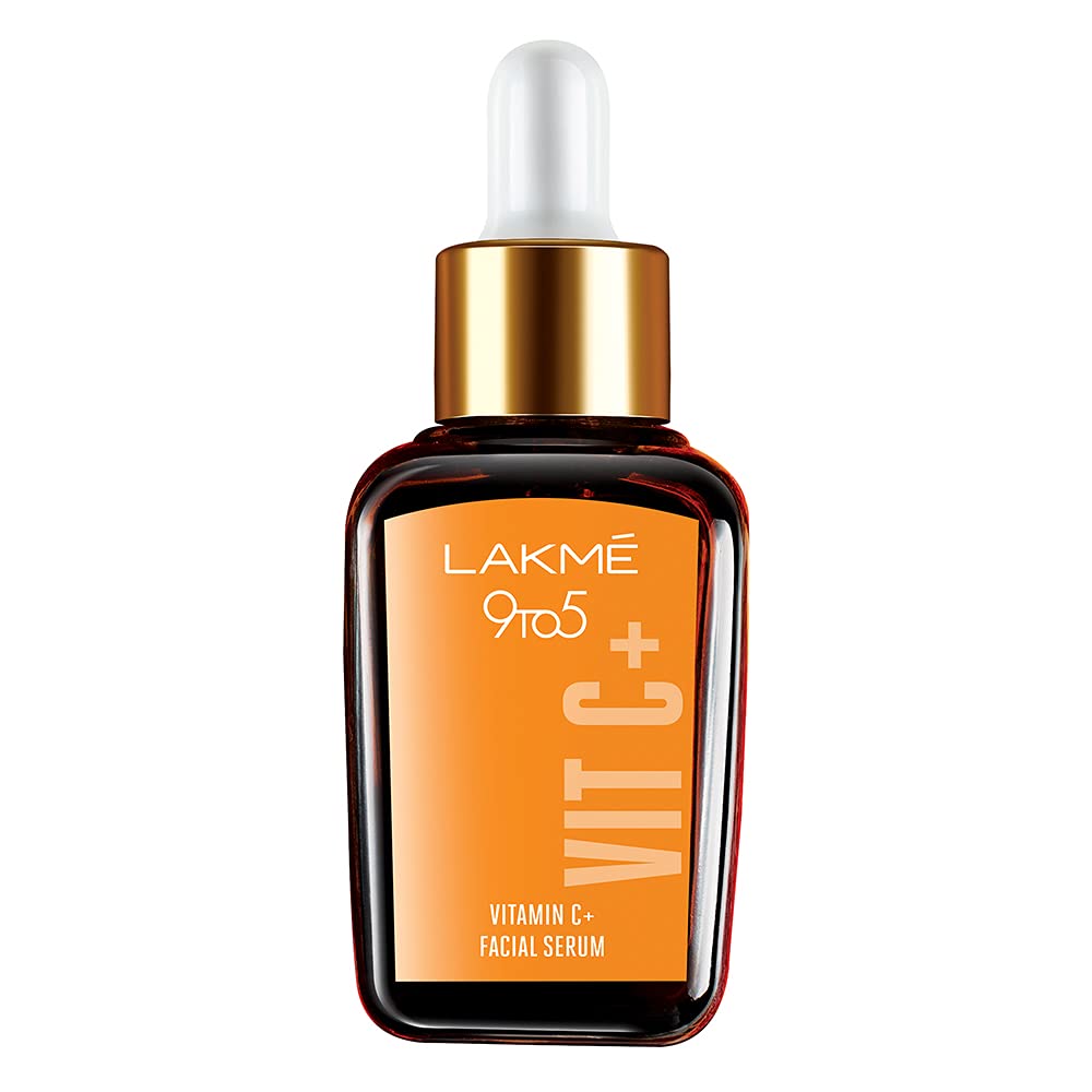 Lakmé 9 To 5 Vitamin C+ Serum (15 ml)&Lakmé Lumi Cream,Moisturizer with highlighter, Enriched with Niacinamide for all skin type,30 gm