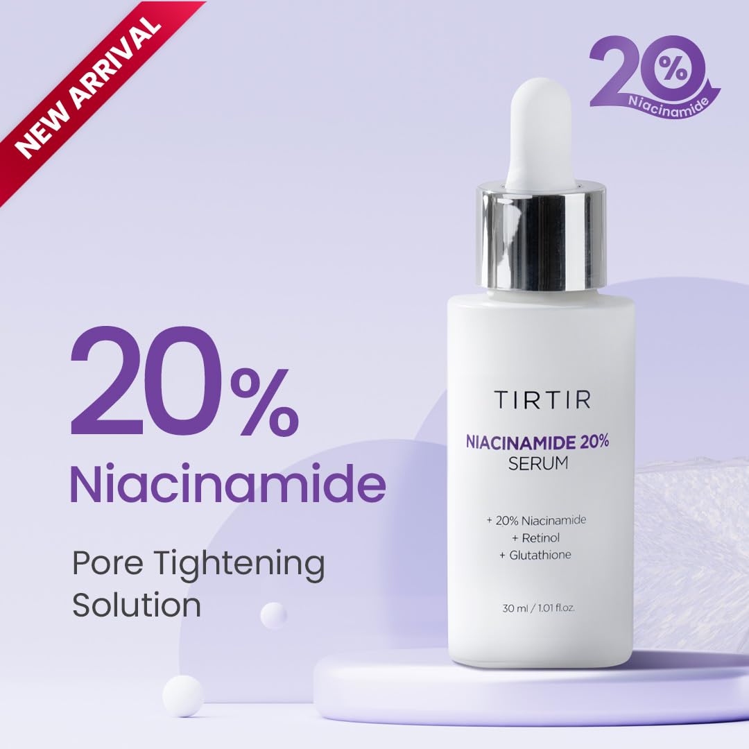 TIRTIR Niacinamide 20% Serum | High-Potency Vitamin B3 Face Serum for Brightening, Pore Minimizing & Oil Control | 30ml