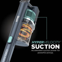 Shark IZ631H Cordless Pro Vacuum with PowerFins and Self-Cleaning Brushroll, Includes Upholstery Tool & Crevice Tool, Up To 60 Minute Runtime, HEPA Filtration, Cordless Vacuum, Dark Grey/Mojito Gray