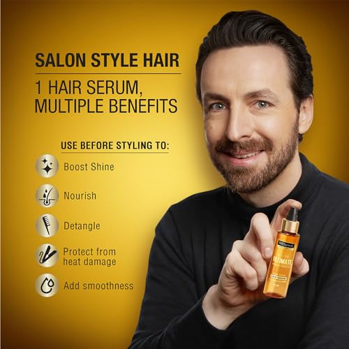 TRESemme Gloss Ultimate Ultra Shine Hair Serum 50ml with Macadamia Oil & Vitamin E, for Super shiny Finish