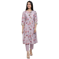 BIBA Women's  Synthetic Salwar Suit Set