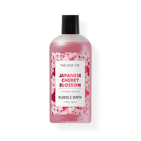 THE LOVE CO. Luxury Japanese Cherry Blossom Bubble Bath - Aromatherapy Soap and Bath Oil with Epsom Salt for Dry Skin - Moisturizing and Soothing - Suitable for All Ages and Sensitive Skin - Luxury Bubble Bath for Self-Care - 295ml