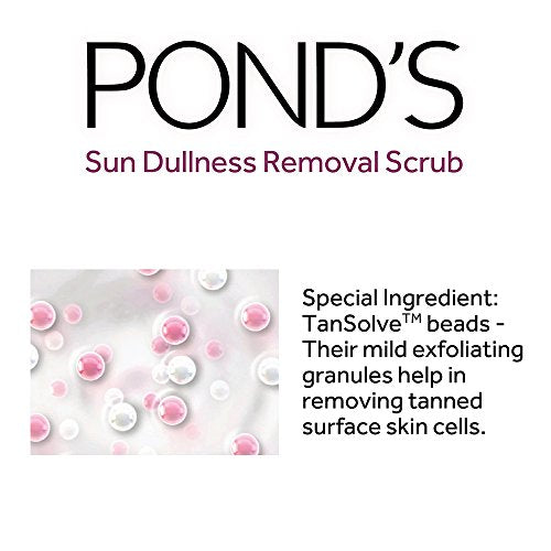 POND'S Bright Beauty Face Scrub, Deep Clean But Mild On Skin, Exfoliate, Remove Blackheads & Sun Tan, Gel Scrub, Bright Glowing Skin, 100 g
