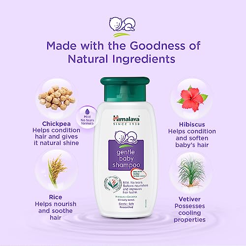 Himalaya Gentle Baby Shampoo 100ml | No Tears formula | Cleanses, softens and nourishes baby's  hair
