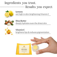 Shankara Gheesutrā Lemon Lip Butter, Ayurvedic Lip Balm for Soothing Dry, Inflamed, and Chapped Lips - Nourishment, Moisturizing, and Hydration up to 12 Hours - (Pack of 1) - 3ml