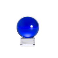 LONGWIN 40mm(1.6 inch) Solid Mini Fengshui Crystal Ball Healing Crystals(Blue) Blue