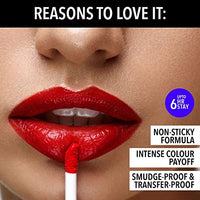 Blue Heaven Hyper Stay Weightless Liquid Matte Lipstick | Long-lasting & Smudge Proof | Non-Transfer Matte Lipstick for Women| Imperial Purple-22 | 6ml