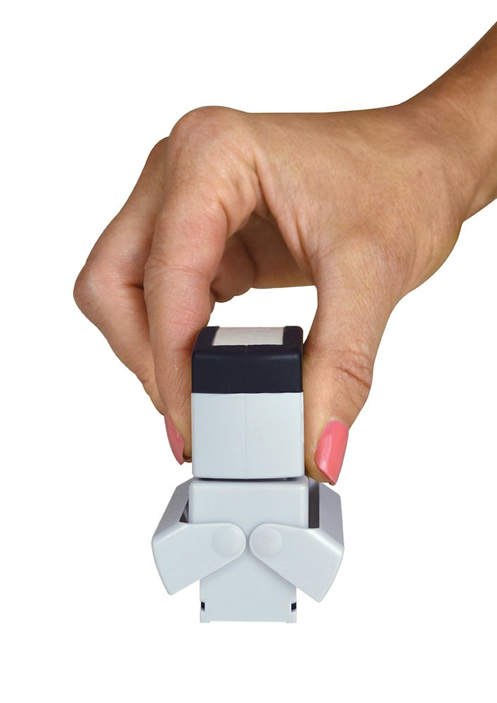 ACCU-STAMP2 Message Stamp with Shutter, 2-Color, POSTED, 1-5/8" x 1/2" Impression, Pre-Ink, Red and Blue Ink (035521)