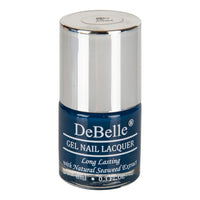 DeBelle Gel Glossy Finish Nail Polish Bleu Allure(Navy Blue), 8 Ml - Enriched With Natural Seaweed Extract, Cruelty Free, Toxic Free