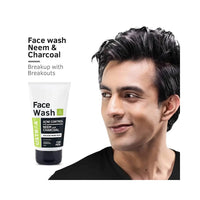 Ustraa Face Wash - Mint Cool - Dry Skin - 100g | Reduces Moisture Loss | Removes Dirt & Face Wash Acne Control - With Neem & Charcoal - 100g - Oil control, Prevents Acne