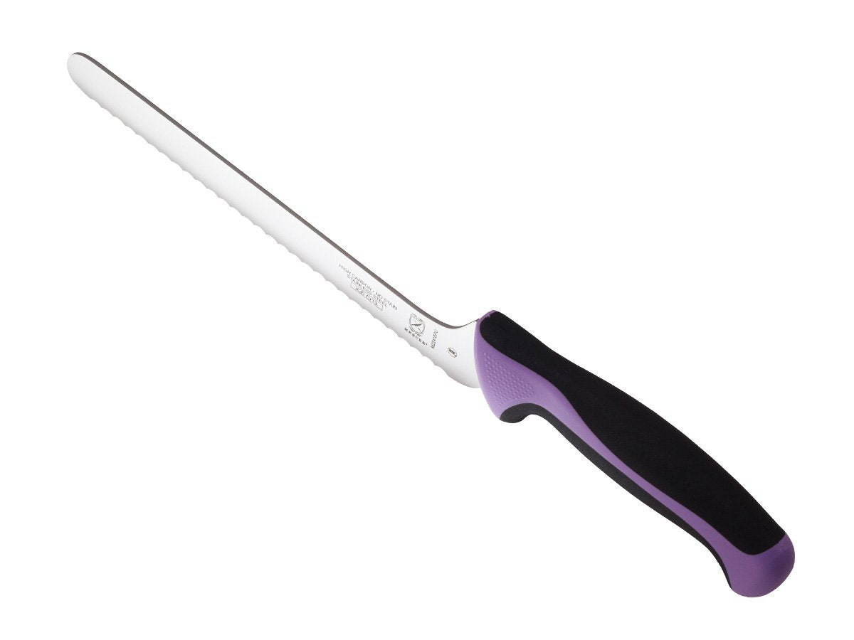 Mercer Culinary Purple Millennia Colors Handle, 8" Offset Bread Knife (Wavy Edge) Offset Wavy Edge Bread Knife 8" Offset Bread Knife (Wavy Edge)