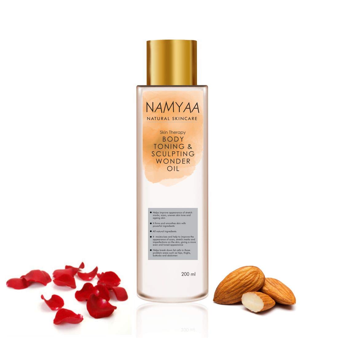 Namyaa Natural Lip Serum/Balm/Lightener/Moisturizer For Lip Lightening/Brightening/Toning & Namyaa Natural Science Body Toning/Sculpting Wonder Oil For Scars/Stretch Mark/Ageing/Uneven Skin To