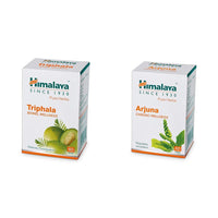 Himalaya Wellness Triphala Bowel Wellness |Relieves constipation| - 60 Tablets & Himalaya Arjuna - 60 Tablets