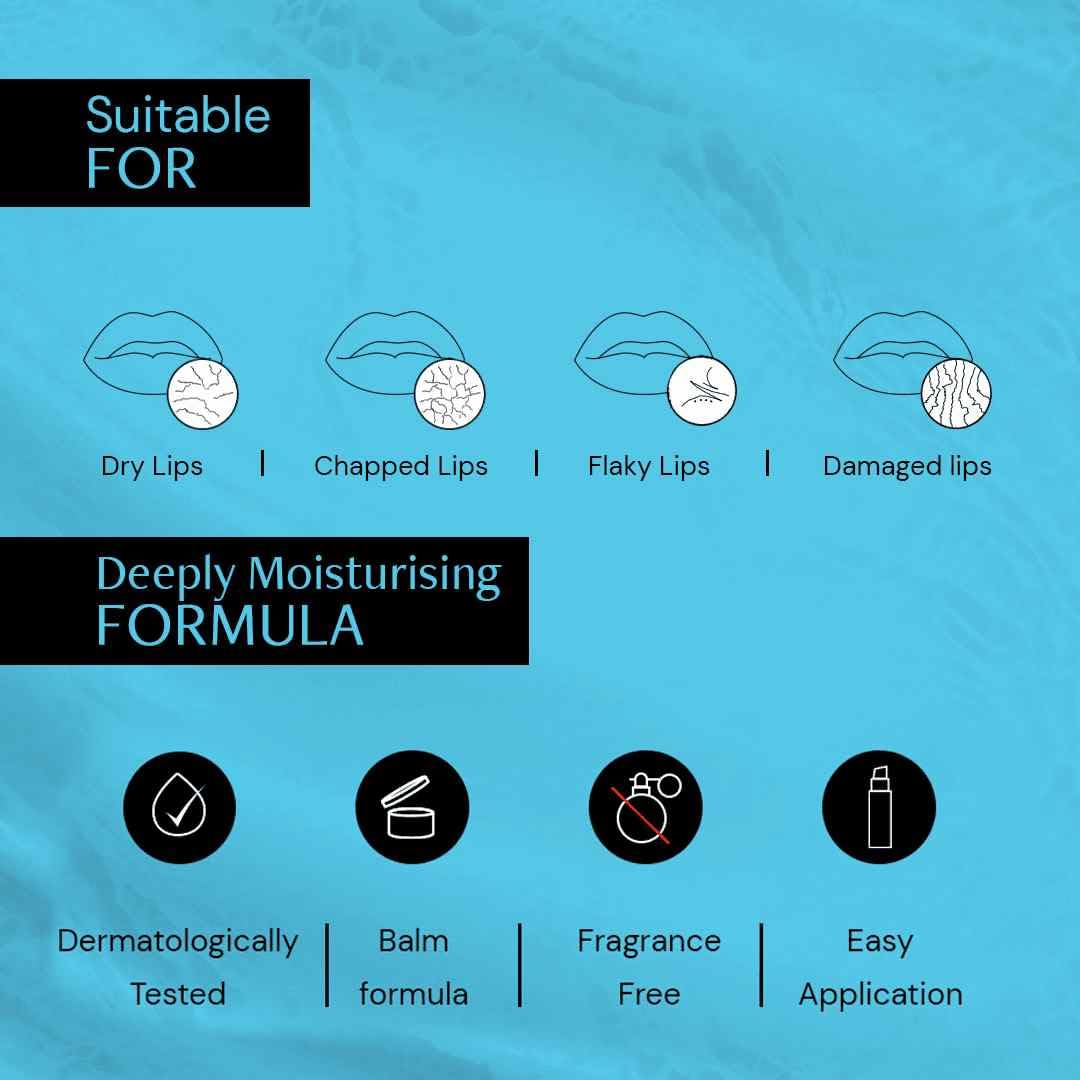 Deconstruct Hyaluronic Acid Lip Balm With 1% Cupuacu Butter | For Fuller lips, Dry Lips, Reduces Flakiness | Protects & Nourishes Dry Chapped Lips | Lip Balm For Women & Men | 4gm