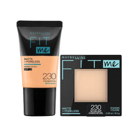 Fit Me As I Am Kit - Fit Me Foundation 18ML Shade 230+ Fit Me Pressed Powder Sh 230