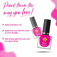 Olivia Nail Paint for Glossy Finish - 5ml (22 Legally Pink)