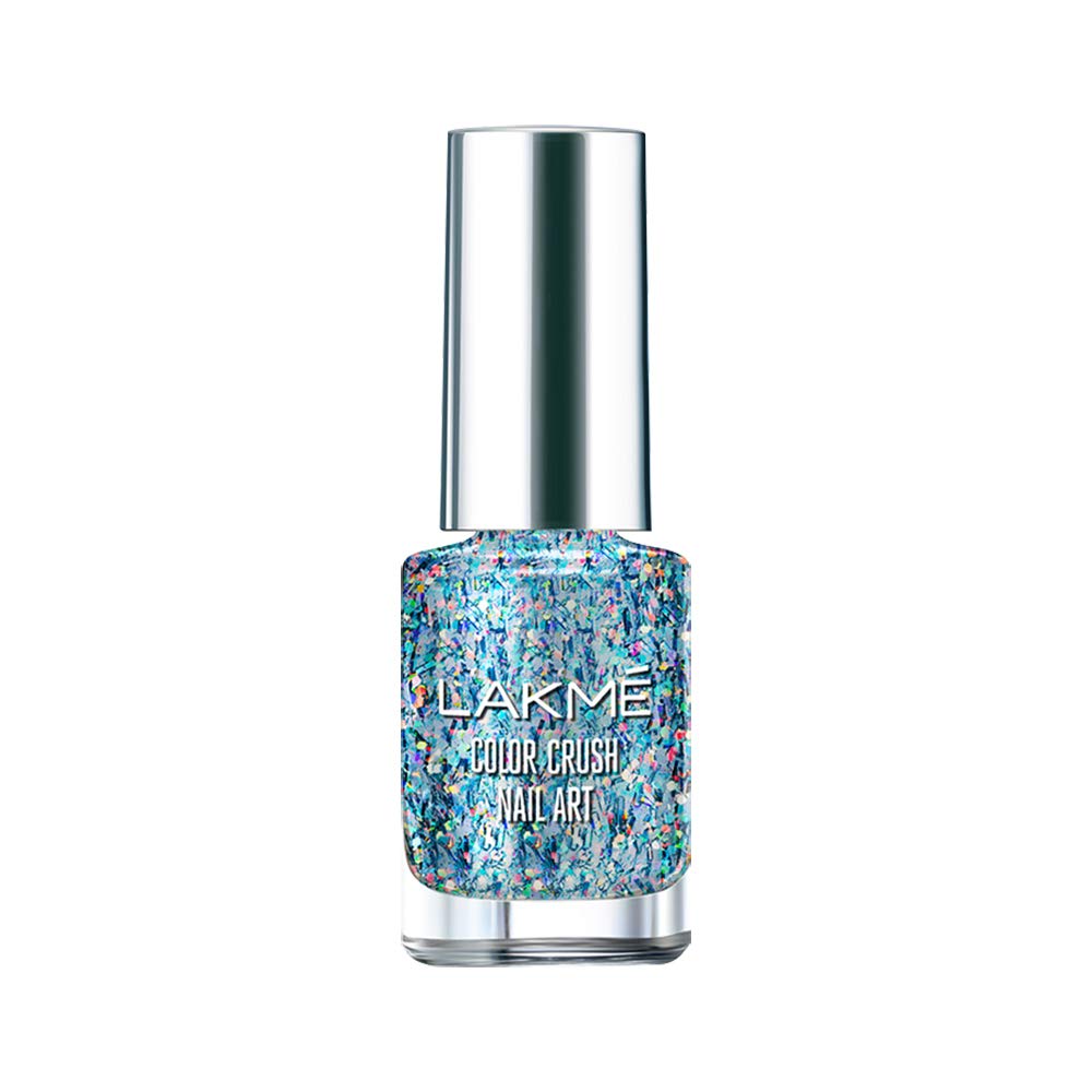 Lakmé Color Crush Nail Art T2, Multicolor, 6 Ml,Shimmery Finish