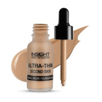 INSIGHT Cosmetics Ultra-Thin Second Skin Long Wear Liquid Matte Foundation For All Skin Types| Waterproof Full Coverage Long Lasting | Light Oil Free Face Makeup| 20Ml(FD28-04), Pack Of 1