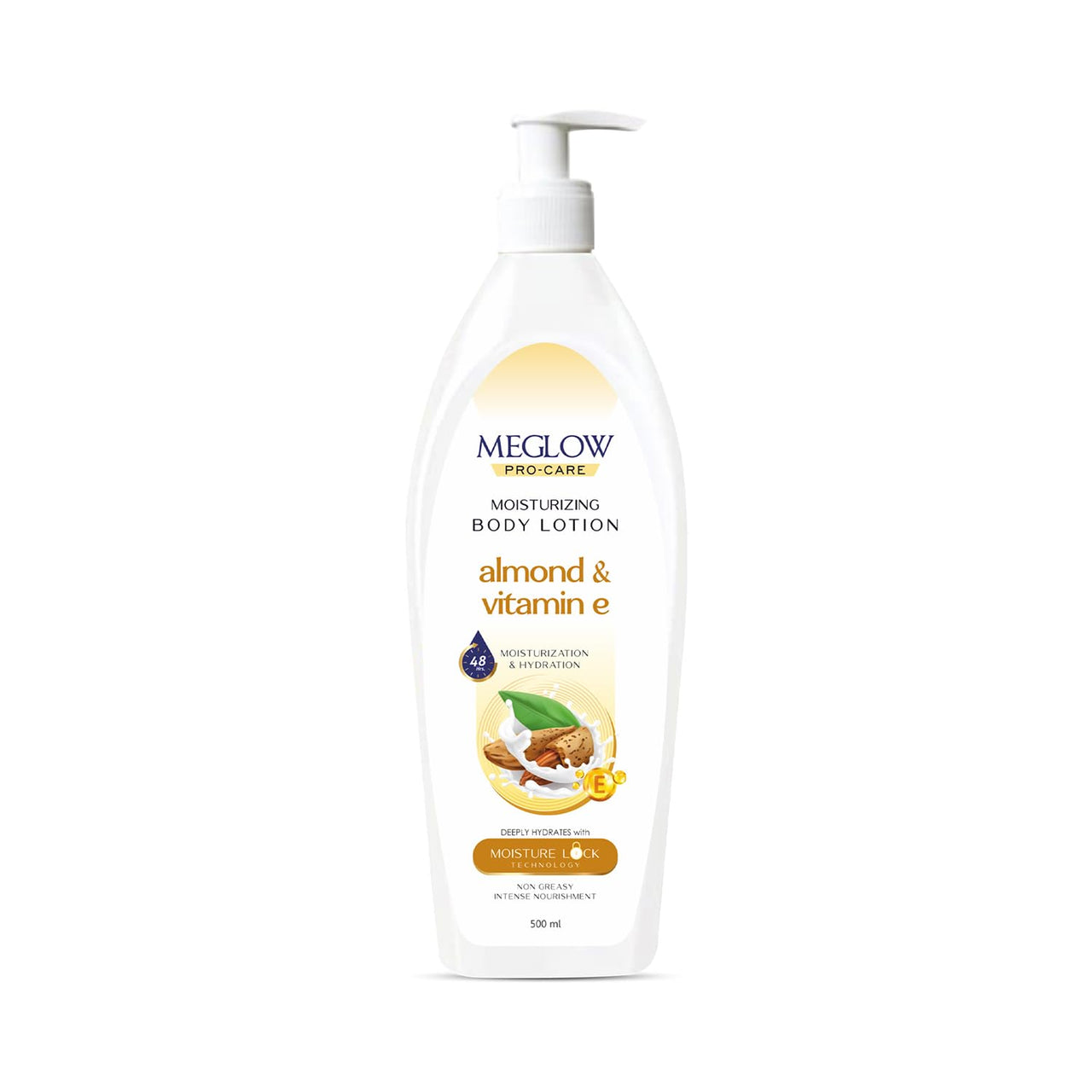 Meglow Pro-Care Moisturizing Body Lotion | Enriched With Shea Butter | Nourished and Smooth Skin | Hydrates & Moisturizes Skin | For Women & Men | Suitable for Normal to Dry Skin - 500mL