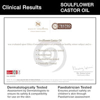 Soulflower Castor Oil for Hair & Skin, Clinically Proven Hair Oil for Hair Growth, Anti Hair Fall, Skin Hydration & Split End Repair | 100% Pure, Ecocert Organic Certified, Natural, 120ml
