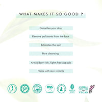 mCaffeine Naked Detox Green Tea Face Wash (Pack Of 2)| Dirt Removal | Vitamin C, Hyaluronic Acid | All Skin | Paraben & SLS Free | 100 ml