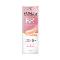 POND's Super Light Gel Oil Free Face Moisturizer 49g, With Hyaluronic Acid & Vitamin E for Daily Use & POND's BB+ Cream, Instant Spot Coverage + Light Make-up Glow, Ivory 9g