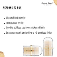 Seven Seas Body & Face Shimmer Highlighter Powder Pigments | For Eyes & Face Makeup | Shimmery Effect, Glitter, Duo-Chrome, Metallic, Intense Pigmentation | Product Used as Highlighter (Buttermilk)