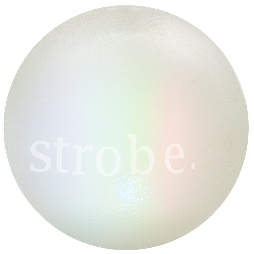 Planet Dog Orbee-Tuff Strobe Ball Glow-in-The-Dark Light Up LED Dog Toy