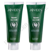 Jovees Herbal Neem Face Wash With Neem & Tea Tree Extracts | For Oily & Acne Prone Skin | Oil Control, Remove Impurities, Prevents Pimples | For Men & Women 120 ML (Pack of 2)