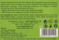 Vaadi Herbals Alluring Neem Tulsi Soap with Vitamin E and Tea Tree Oil, 75g