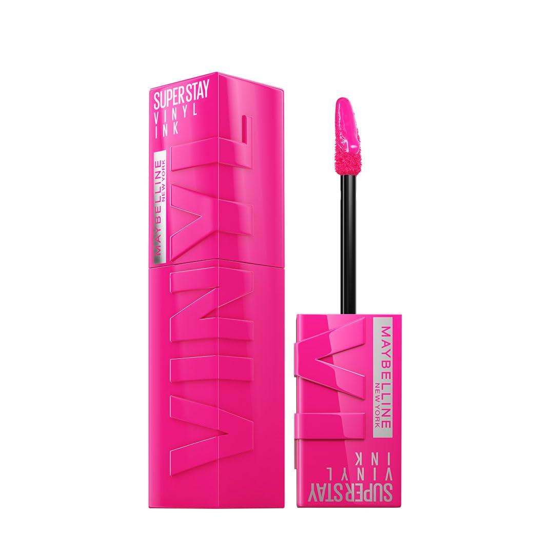 Maybelline New York SuperStay Vinyl Ink Liquid Lipstick - Striking, Instant Shine & Transfer Proof. SuperStay Vinyl Ink Liquid Lipstick Last Up To 16 Hours, Enriched With Vitamin E | 4.2ml