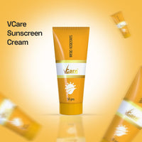 VCare Sunscreen SPF 30 Matte Cream 50g for Women & Men For All Skin Types (white)