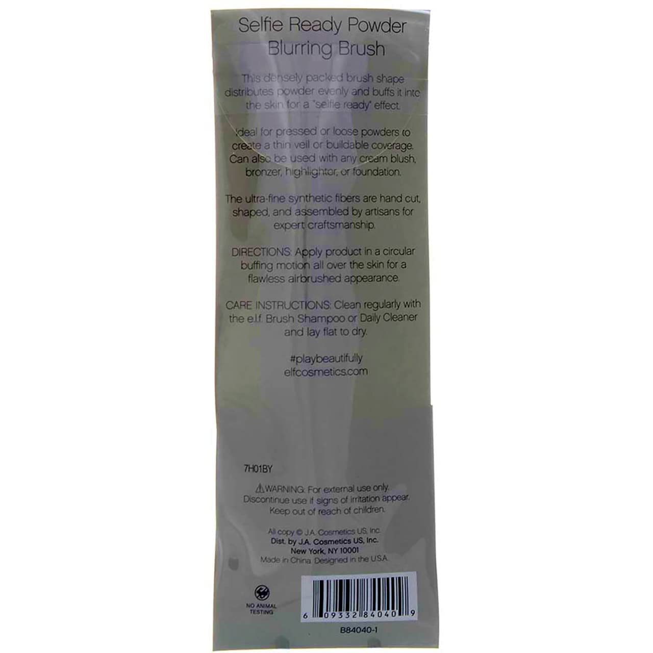 e.l.f. Powder Blurring Brush for Precision Application, Synthetic