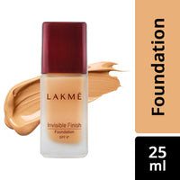 Lakmé Invisible Finish Spf 8 Natural Foundation Cream, Shade 04, 25Ml & Invisible Finish Light Coverage Spf 8 Foundation, For Normal Skin Shade 05, 25Ml, Pack Of 2