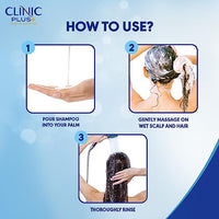Clinic Plus Strong & Long Shampoo 355Ml, With Milk Proteins & Multivitamins For Healthy And Long Hair - Strengthening Shampoo For Hair Growth