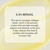 mCaffeine Retinol 0.3% & Black Tea Complex™ Anti Ageing Face Serum | Reduces Wrinkles, Fine Lines & Fights Signs of Ageing | Boosts Collagen by 80% | Retinol & Squalane Serum for Women & Men - 20 ml