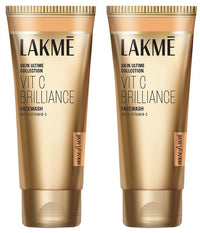 Lakmé 9To5 Vitamin C+ Face Wash | 100% Soap-Free | Enriched With Lemon Extract & Exfoliating Beads | For Dry, Oily, Normal, Sensitive & Combination Skin | 100G